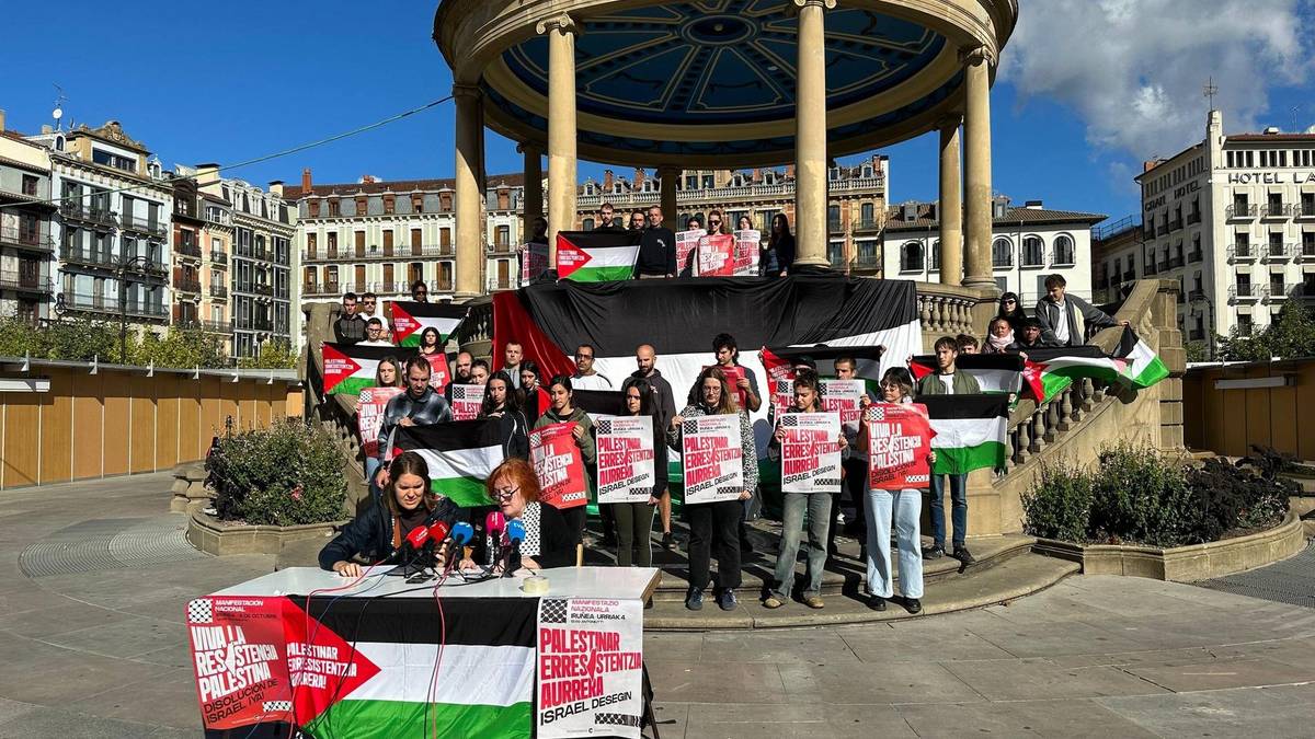 Palestinaren alde Iruñean egingo duten manifestaziora joateko autobusa antolatu dute
