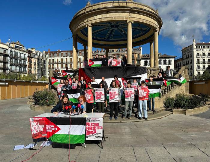 Autobusa antolatu dute Iruñean egingo den Palestinaren aldeko manifestaziora joateko