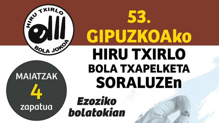 Hiru Txirlo bola txapelketa Ezozin