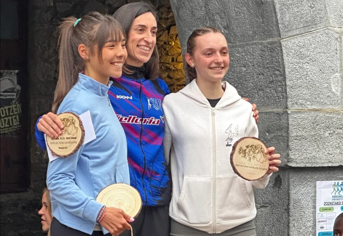 Mintxetako atletak podiumera igo dira Gipuzkoako txapelketan eta Leitzako krosean
