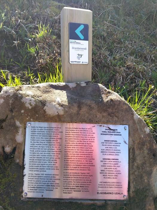 Zirardamendi-Aiastia fronte-lerroan hildako gudariak omenduko dituzte irailaren 21ean