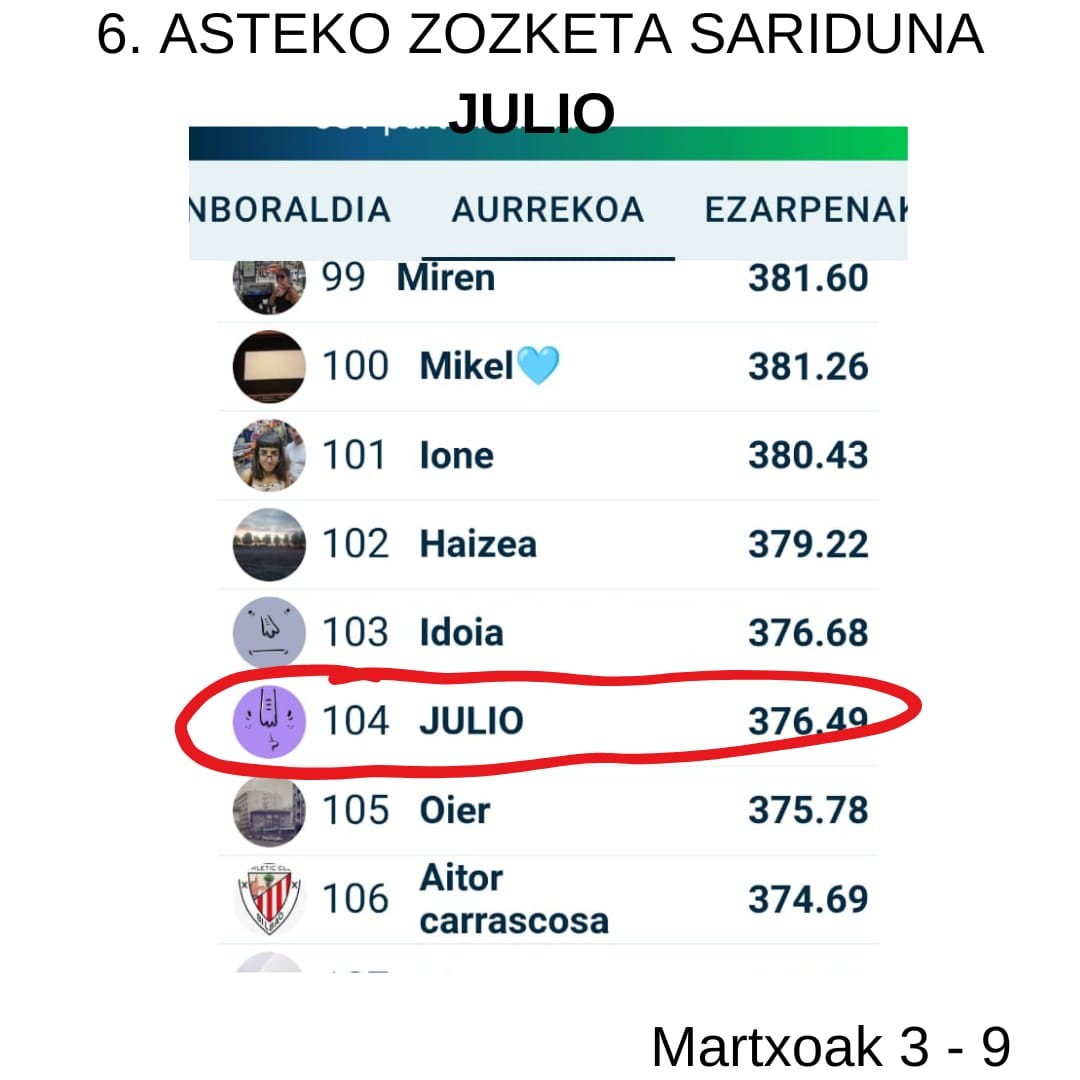Egunean Behin (17) Ermuan: 6. astea