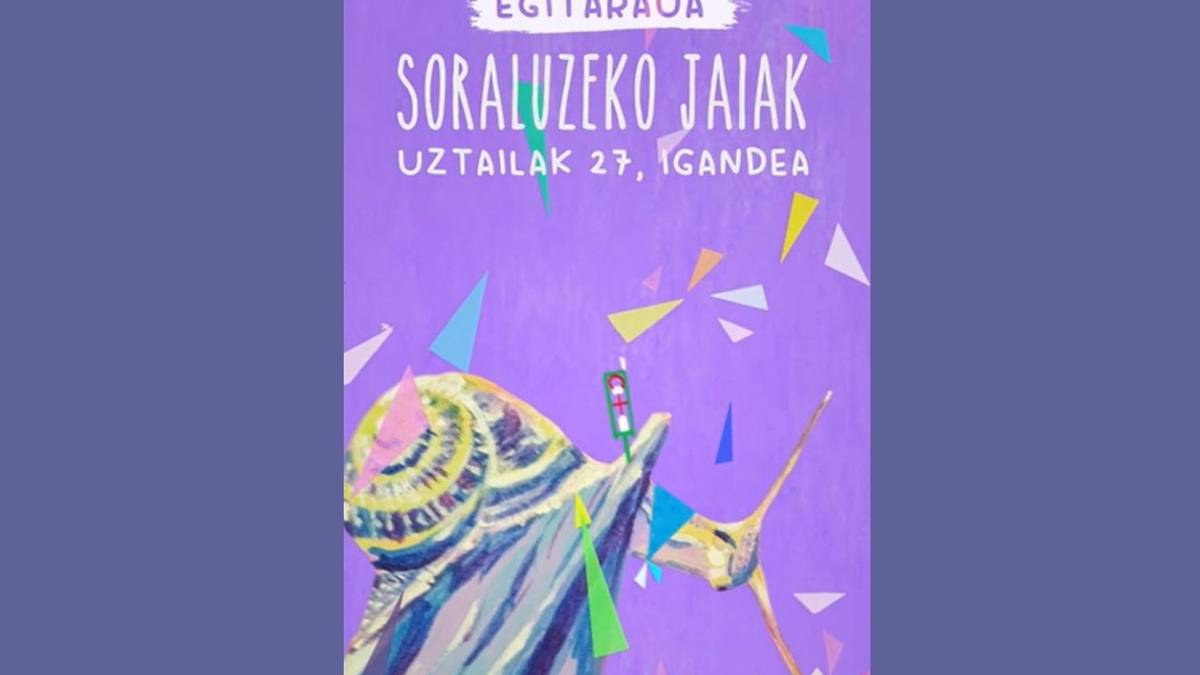Soraluzeko jaietarako hainbat ohar eta jaiak iragartzeko bideo laburra: uztailak 27, domeka