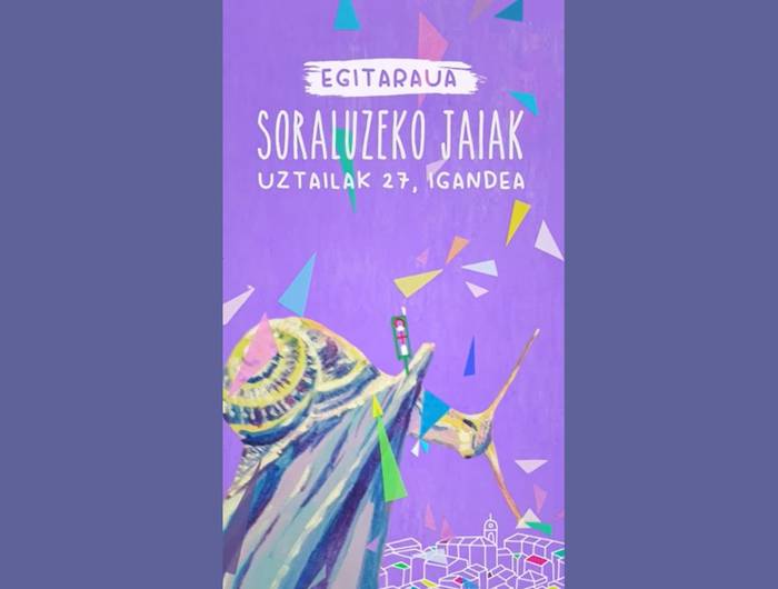 Soraluzeko jaietarako hainbat ohar eta jaiak iragartzeko bideo laburra: uztailak 27, domeka