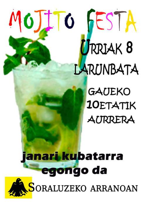 Mojito jaia Arranoan