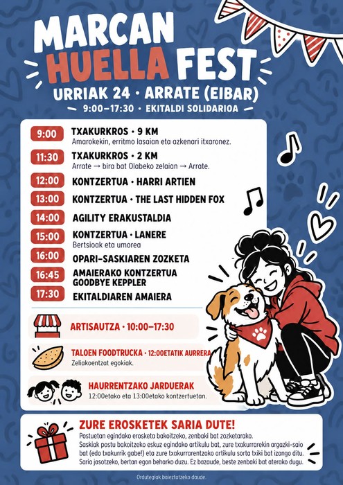 Marcan Huella Fest ekitaldi solidarioa Arraten