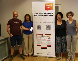 Hitanoa ikasteko Ermuko Appa hi! aplikazioa aurkeztu zen atzo