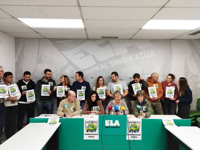 Anbulantzia medikalizatuetako langileak subrogatzeko exijitu du ELAk, urtarrilaren 7an zerbitzua publiko egiten denean