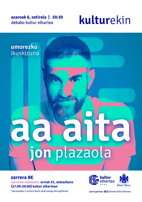 Jon Plazaolaren 'AA Aita' ikuskizuna