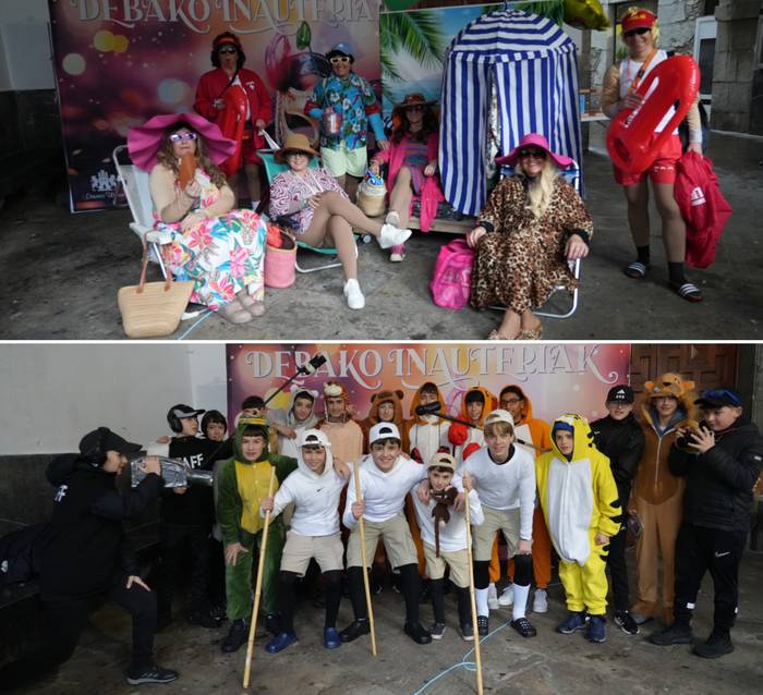 'Punta kaña hondartza' eta 'Frank de la Jungla' taldeek irabazi dute Debako mozorro lehiaketa