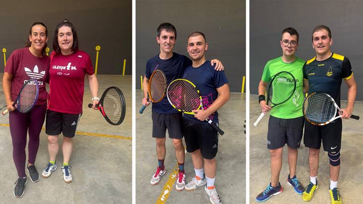 Zehaztu dira Mendaron gizonezkoen eta nerabeen frontenis txapelketako finalak