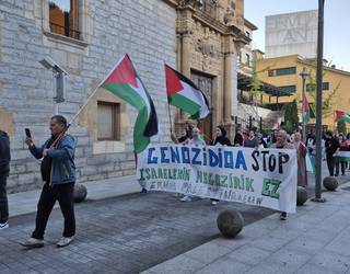 300 herritar batu ziren ostiralean, Palestinaren alde