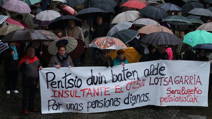 Eibarren eta Soraluzen, pentsioen defentsa sutsua