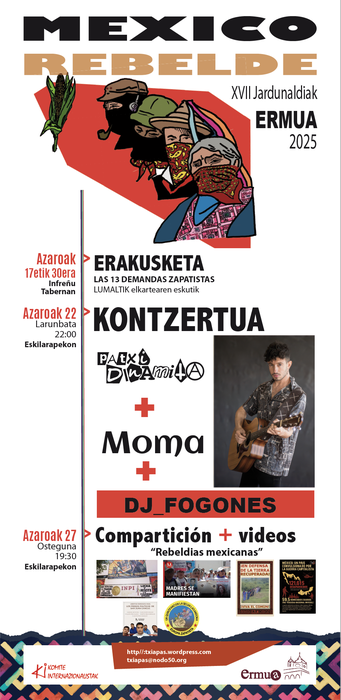 XVII. MEXICO REBELDE Jardunaldiak