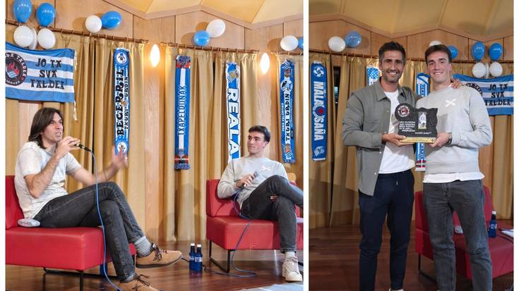 Luken Beitiari eta Josetxo Arakistaini aitortza egin die Jo ta Sua taldeak