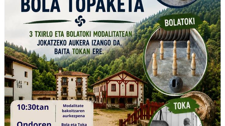 Gipuzkoako bola topaketa Lasturren