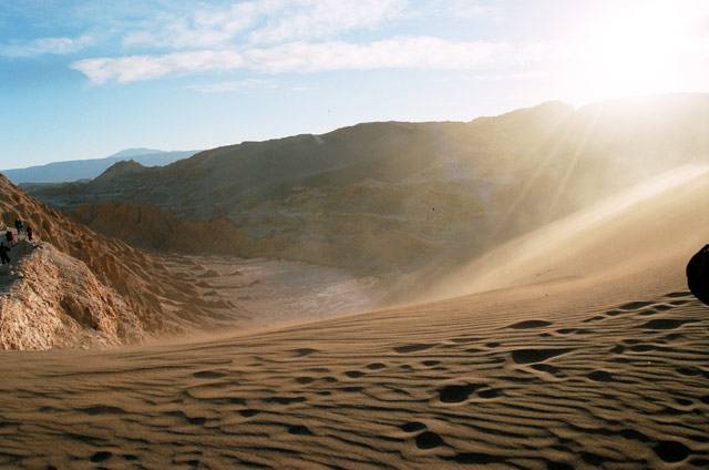 Valle de la muerte. Santiago de Atacama desertuan (Txile)