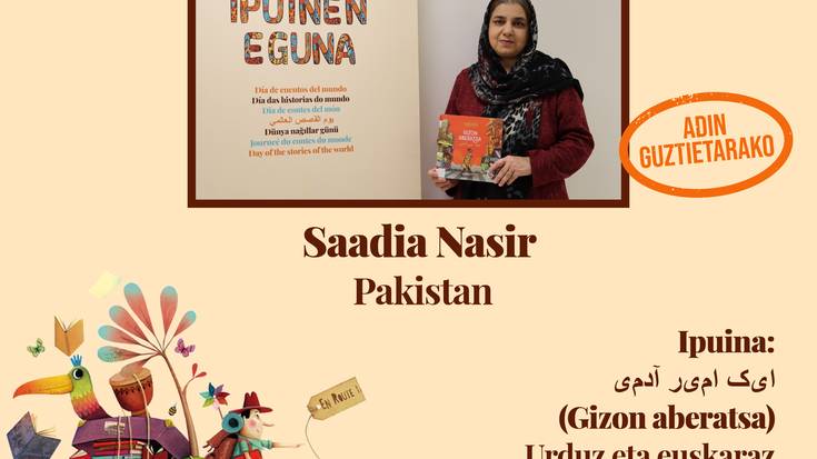 Munduko Ipuinen ziklo herritarra: Saadia Nasir