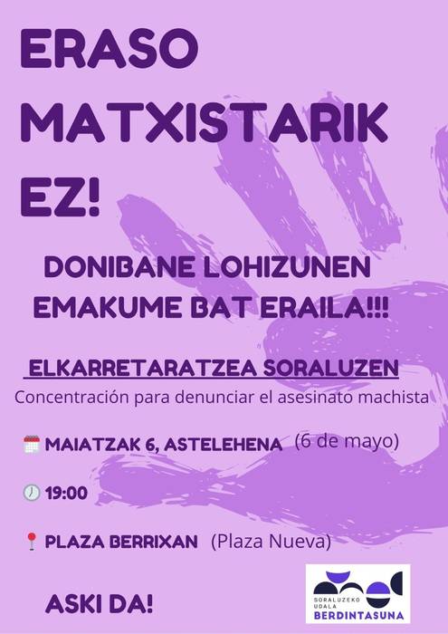 Elkarretaratzea: Eraso matxistarik ez