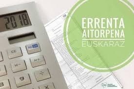 Errenta aitorpena euskaraz egiteko gonbidea