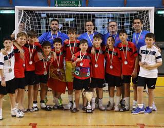 Unax Carrascosa Europako txapeldunorde izan da Espainiako selekzioarekin 13 urtez azpiko gorren areto futbolean