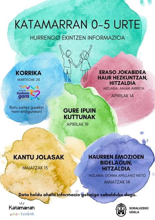 Udaberrirako proposamenak Katamarran Haur Txokoan