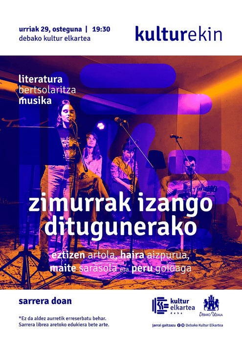 'Zimurrak izango ditugunerako' ikuskizuna