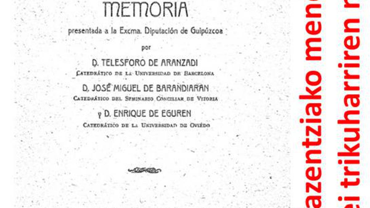 1921. urteko Mendigaineko miaketa arkeologikoak euskaraz