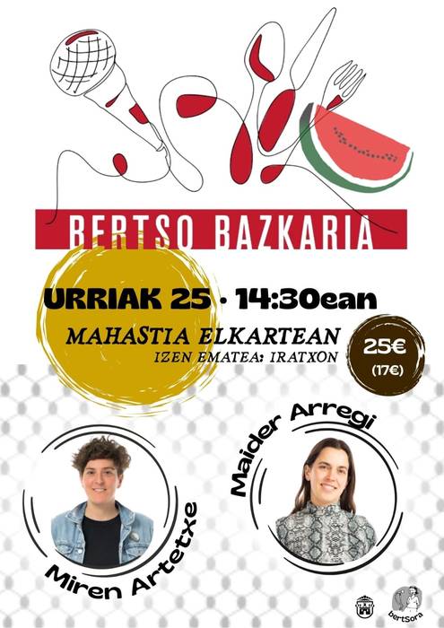 Bertso bazkaria: Miren Artetxe eta Maider Arregi