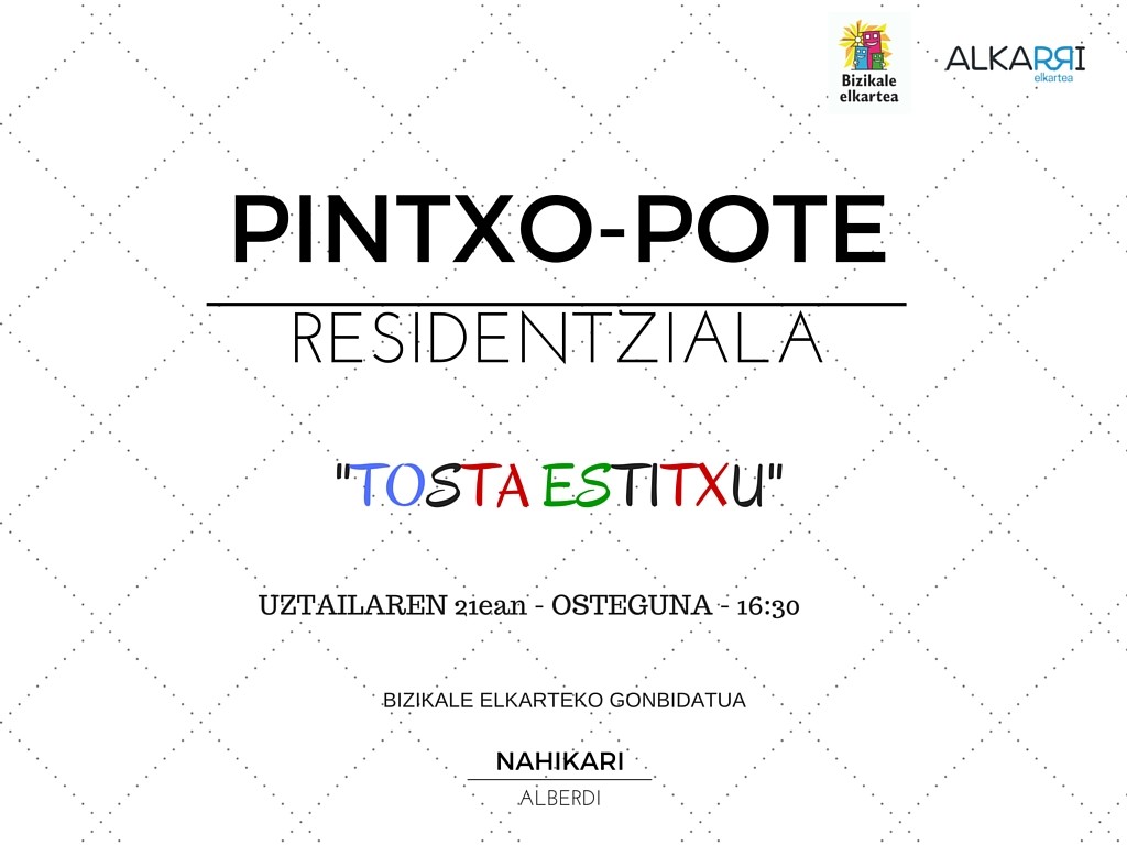 Pintxo-Pote Residentziala lehiaketaren III. saioa