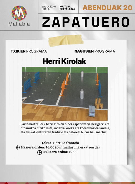 ZapatuERO: Herri Kirolak