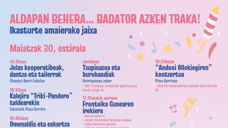 Jaialdia: "Aldapan behera... badator azken traka!"