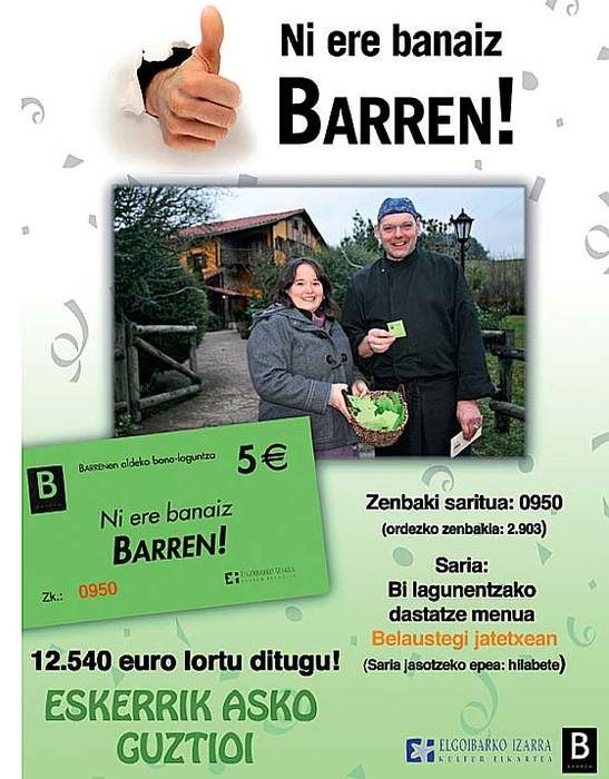 12.540 euro lortu ditugu BARRENen aldeko kanpainan
