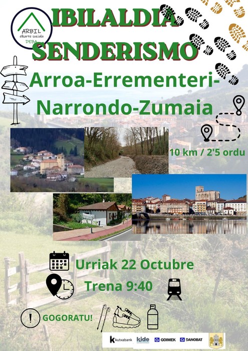 Arroa-Errementeri-Narrondo-Zumaia ibilaldia