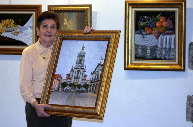 Juana Arrieta, 85 urteko artista elgoibartarraren margo erakusketa
