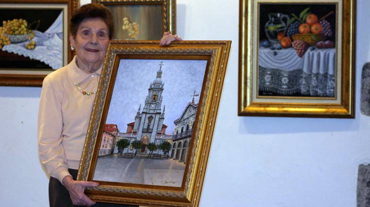 Juana Arrieta, 85 urteko artista elgoibartarraren margo erakusketa