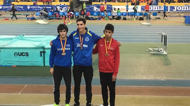 Martin Hernandez txapeldunorde pista estaliko Espainiako atletismo Txapelketan