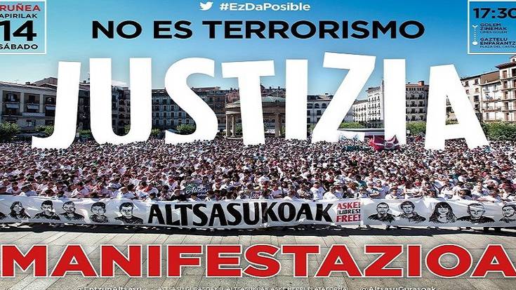 Altsasuko gazteen aldeko manifestaziorako autobusa, ia beteta