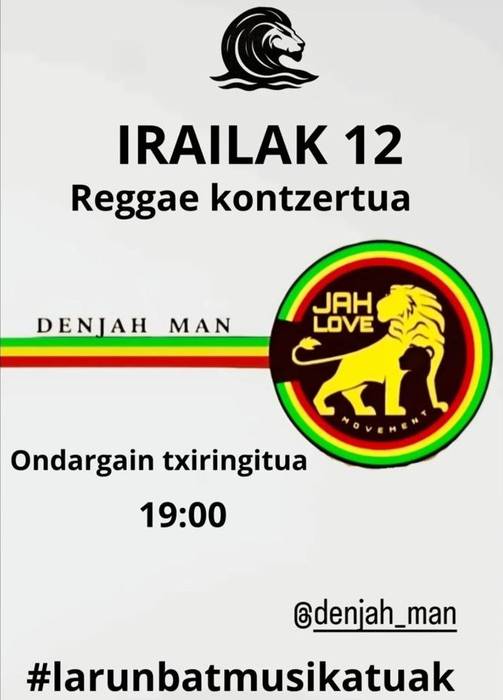 Reggae kontzertua: Denjah Man