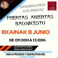 Saskibaloiko ate irekiak: Jokoak, partidak eta bazkaria