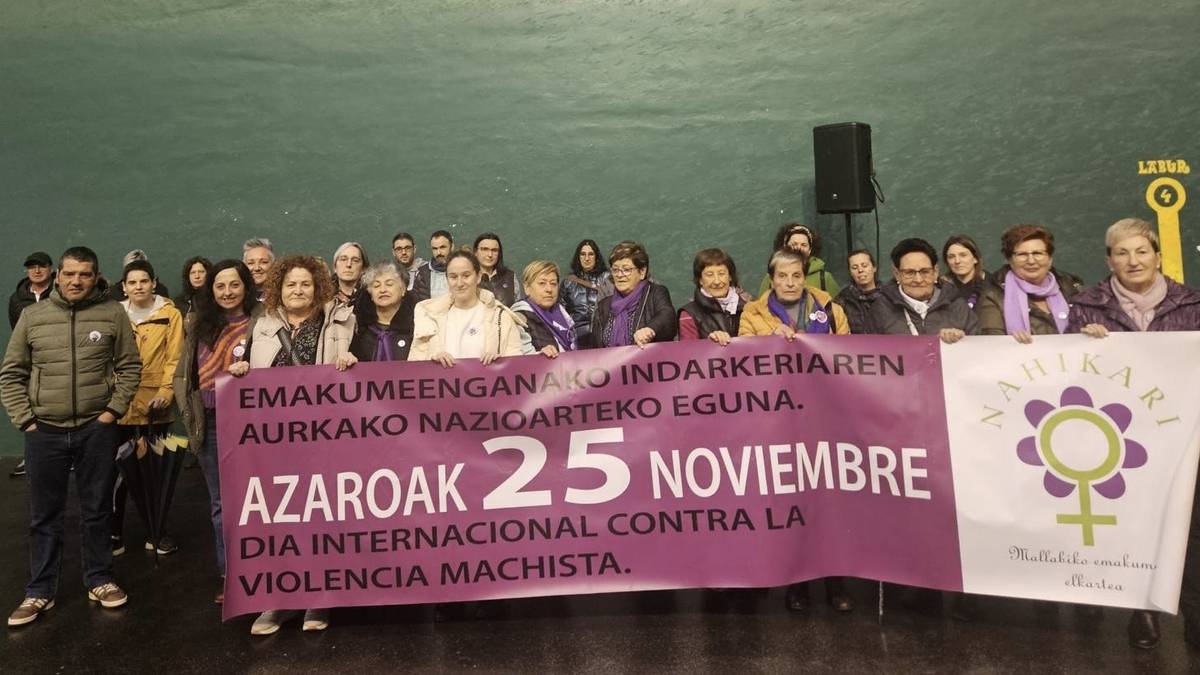 Mallabiko Udalak bat egiten du Emakumeen Aurkako Indarkeria Ezabatzeko Nazioarteko Egunarekin