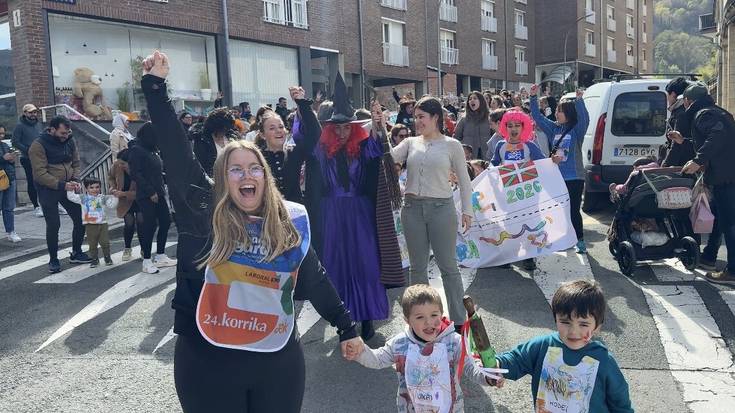 Korrika txiki-txikia, irudietan