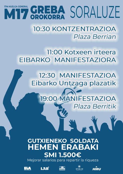 M17 Greba mobilizazioak Soraluzen