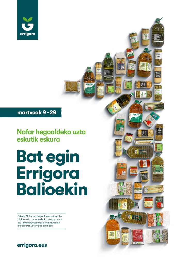 Nafarroako olioa eta kontserbak eskatzeko epea zabalik martxoaren 29ra bitartean