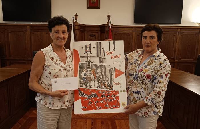 Inma Alberdi debarrak diseinatutako kartela izango da 2025eko San Roke jaien irudia