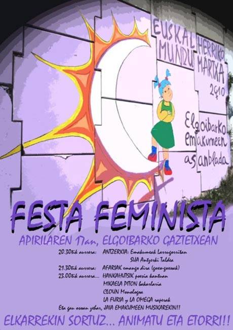 Gau osorako jaia izango da Festa Feministan