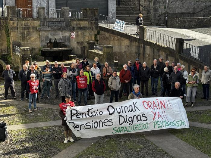 Pentsiodunek ere eramango dituzte aldarrikapenak M8ko manifestaziora