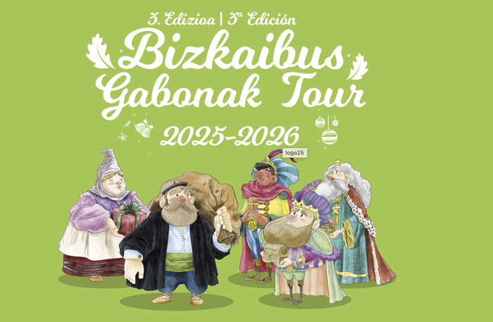 Olentzero eta Mari Domingi Bizkaibusean datoz!