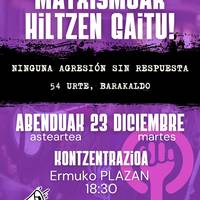 Matxismoak hiltzen gaitu!