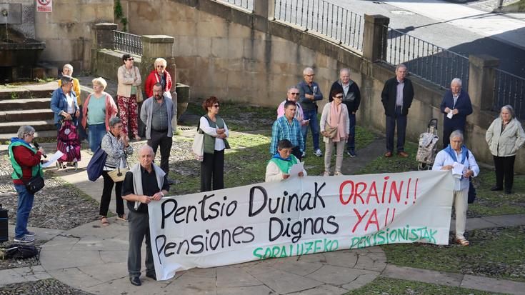 Prezioen igoeraren aurrean, gutxieneko 1.080 euroko pentsioaren beharra aldarrikatu dute